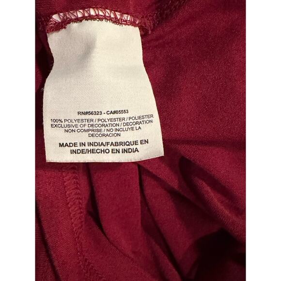 Nike Men's XL T-Shirt 2014 BCS National Championship FSU #5 Short Sleeve Red - Picture 6 of 7